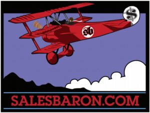 Sales Baron logo with airplane